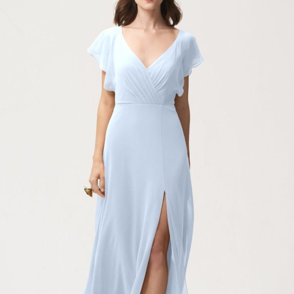 Jenny Yoo Flutter Sleeve Open Back